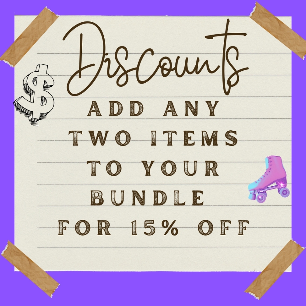 15% off two or more items! Add them to your bundle for the discount.
